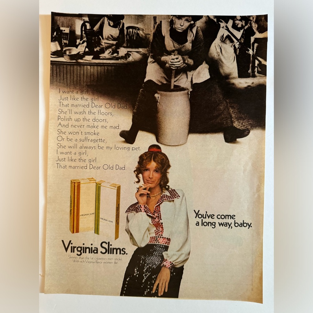 5/$20 Virginia slims Vintage advertisement 1971
